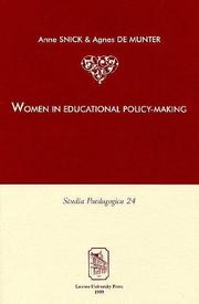 Cover of: Women in ecucational [sic] policy-making: a qualitative and quantitative analysis of the situation in the E.U.