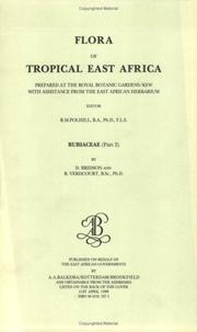 Cover of: Flora of Tropical East Africa - Rubiaceae Volume 2 (1988) (Flora of Tropical East Africa)