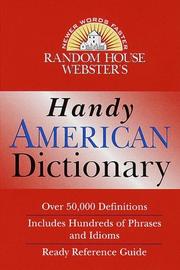 Cover of: Random House Webster's handy American dictionary.