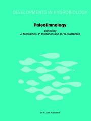 Paleolimnology by International Symposium on Paleolimnology (3rd 1981 Joensuu, Finland)