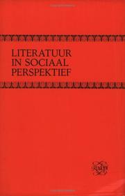 Cover of: Literatuur in sociaal perspectief by 