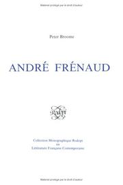 Cover of: André Frénaud