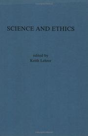 Cover of: Science and ethics by edited by Keith Lehrer.