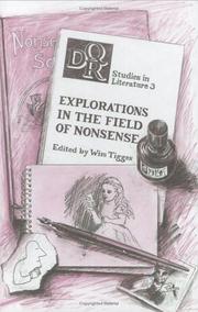 Cover of: Explorations in the Field of Nonsense (DQR Studies in Literature 3) (Costerus New Series)