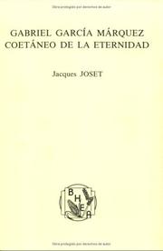 Cover of: Gabriel García Márquez by Jacques Joset