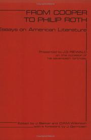 Cover of: From Cooper to Philip Roth by J. BAKKER, D.R.M. WILKINSON with a foreword by J. GERRITSEN
