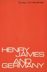 Cover of: Henry James and Germany