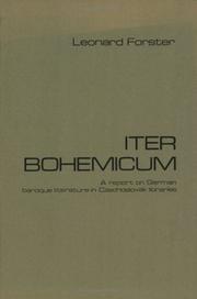 Cover of: Iter Bohemicum: a report on German baroque literature in Czechoslovak libraries