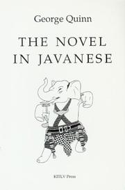 Cover of: The novel in Javanese by George Quinn