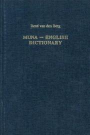 Cover of: Muna-English dictionary