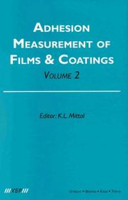 Cover of: Adhesion Measurement of Films & Coatings Vol.2
