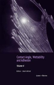 Cover of: Contact Angle, Wettability and Adhesion