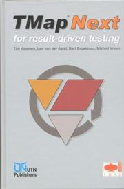 Cover of: TMap Next, for result-driven testing by Tim Koomen, Leo van der Aalst, Bart Broekman, Michiel Vroon