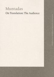 Cover of: Muntadas: on translation--the audience