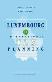 Cover of: Luxembourg in international tax planning