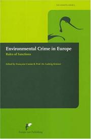 Cover of: Environmental Crime In Europe: Rules Of Sanctions