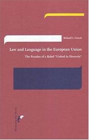 Cover of: Law And Language In The European Union by Richard L. Creech