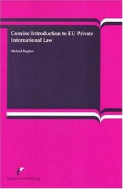 Cover of: Concise Introduction to EU Private International Law