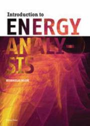 Introduction to Energy Analysis by Kornelis Blok