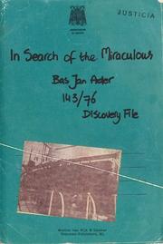 Cover of: Bas Jan Ader: In Search of the Miraculous