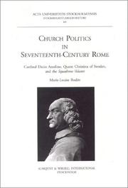 Church politics in seventeenth-century Rome by Marie-Louise Rodén