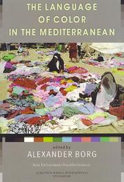 Cover of: The language of color in the Mediterranean: an anthology on linguistic and ethnographic aspects of color terms