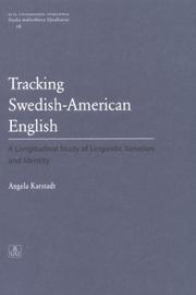 Cover of: Tracking Swedish-American English by Angela Hoffman Karstadt, Angela Hoffman Karstadt