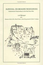 Cover of: Survival on meagre resources: Hadendowa pastoralism in the Red Sea Hills