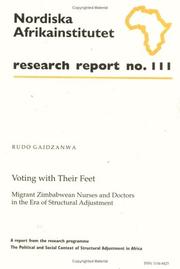Voting with their feet by Rudo B. Gaidzanwa