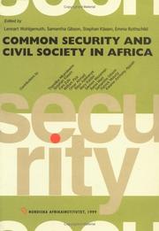 Cover of: Common Security and Civil Society in Africa by 