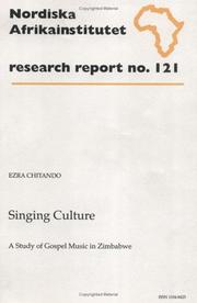 Cover of: Singing Culture by Ezra Chitando