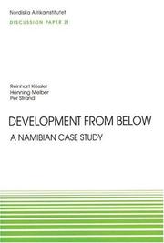 Cover of: Development From Below: A Namibian Case Study, Discussion Paper No. 21 (NAI Discussion Papers)