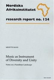 Cover of: Music as instrument of diversity and unity by Minette Mans