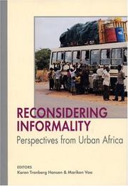 Cover of: Reconsidering Informality: Perspectives from Urban Africa