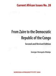 Cover of: From Zaire to the Democratic Republic of Congo by Georges Nzongola-Ntalaja