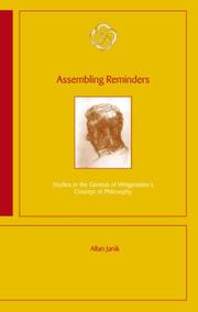 Cover of: Assembling Reminders "Studies in the Genesis of Wittgensteins Concept of Philosophy"