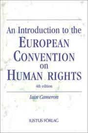 Cover of: Introduction to the European Convention on Human Rights