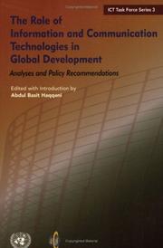 Cover of: The Role of Information And Communication Technologies in Global Development by Abdul Basit Haqqani