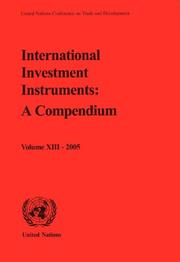 Cover of: International Investment Instruments: A Compendium Volume XIII