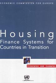 Cover of: Housing finance systems for countries in transition by 
