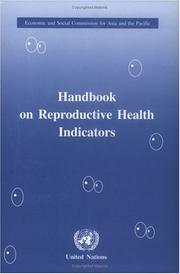 Cover of: Hanbook of Reproductive Health Indicators by 
