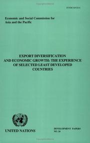 Cover of: Export Diversification and Economic Growth by United Nations.