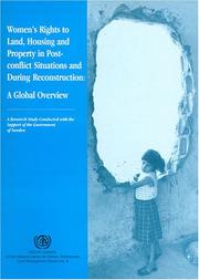 Cover of: Women's rights to land, housing, and property in post-conflict situations and during reconstruction: a global overview.