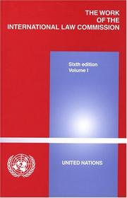 Cover of: The Work Of The International Law Commission by United Nations.