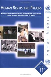 Cover of: Human Rights and Prisons: A Compilation of International Human Rights Instruments Concerning the Administration of Justice Add.1
