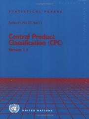Cover of: Central product classification (CPC): version 1.1
