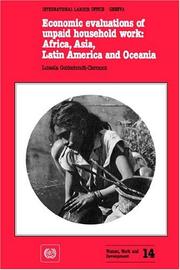 Cover of: Economic evaluations of unpaid household work: Africa, Asia, Latin America, and Oceania