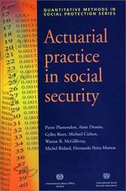 Cover of: Actuarial Practice in Social Security (Quantitative Methods in Social Protection)