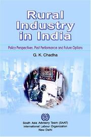 Cover of: Rural industry in India: policy perspectives, past performance, and future options