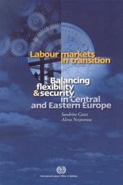 Cover of: Labour Markets in Transition by Sandrine Cazes, Alena Nesporova